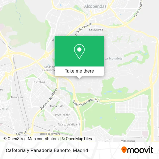 Cafetería y Panadería Banette map