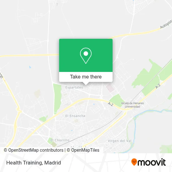 Health Training map