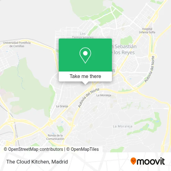The Cloud Kitchen map