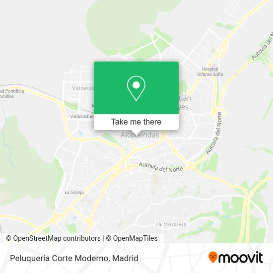 Peluquería Corte Moderno map