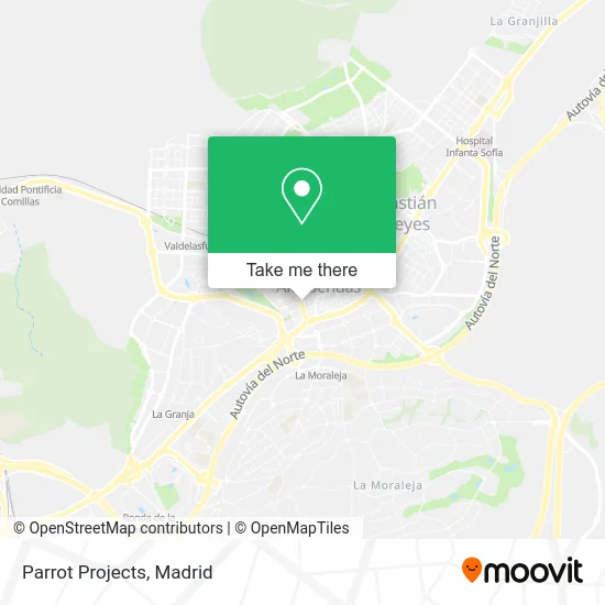 Parrot Projects map