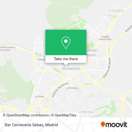 Bar Cervecería Sebas map