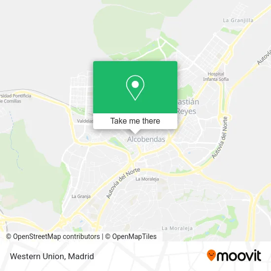 Western Union map