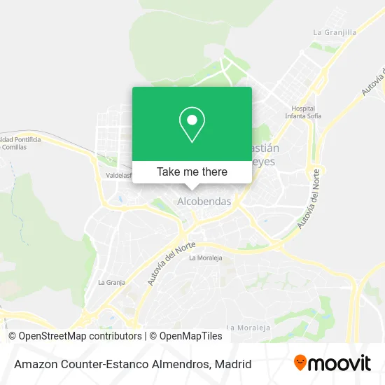 Amazon Counter-Estanco Almendros map
