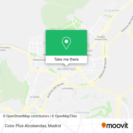 Color Plus Alcobendas map