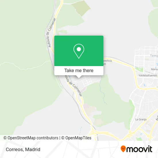 Correos map