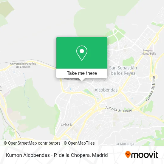 Kumon Alcobendas - P. de la Chopera map