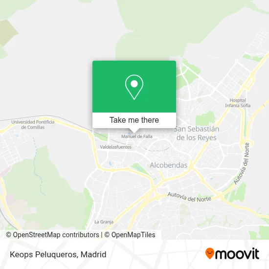 Keops Peluqueros map