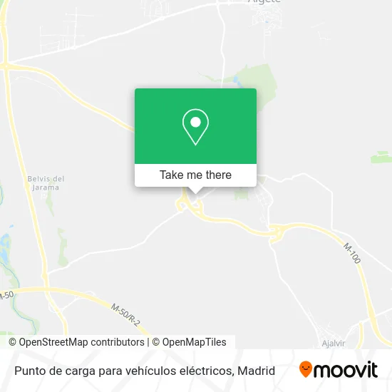Punto de carga para vehículos eléctricos map