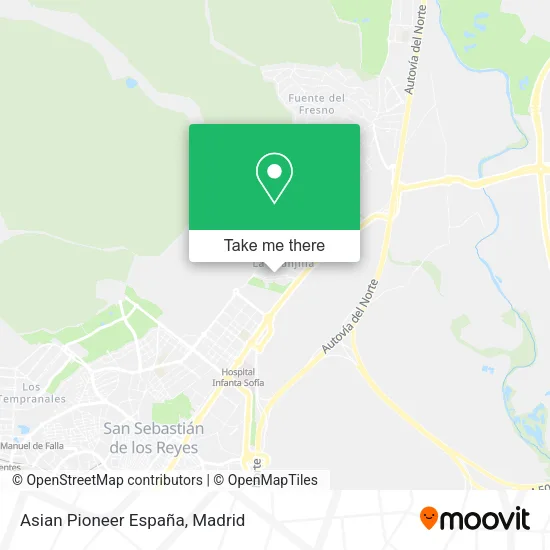 mapa Asian Pioneer España