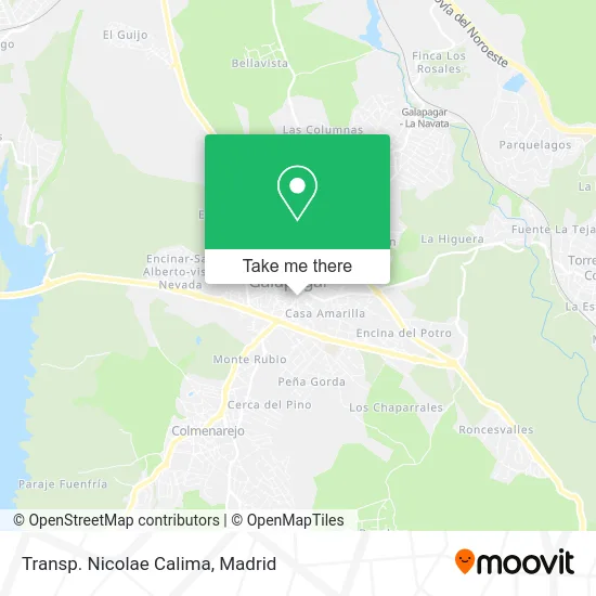 Transp. Nicolae Calima map