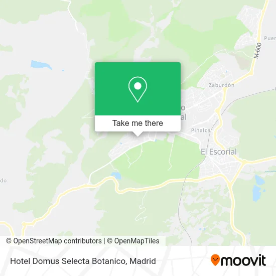 Hotel Domus Selecta Botanico map