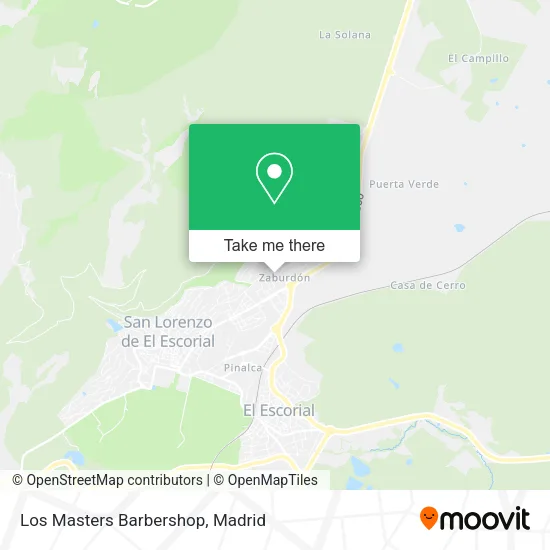 Los Masters Barbershop map