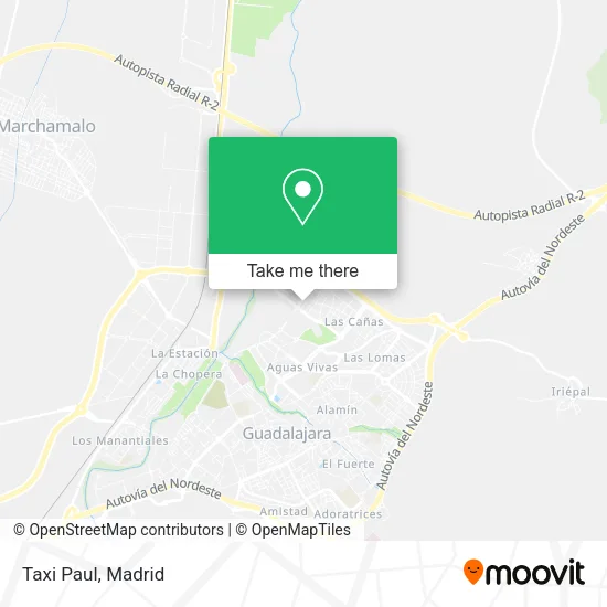 Taxi Paul map