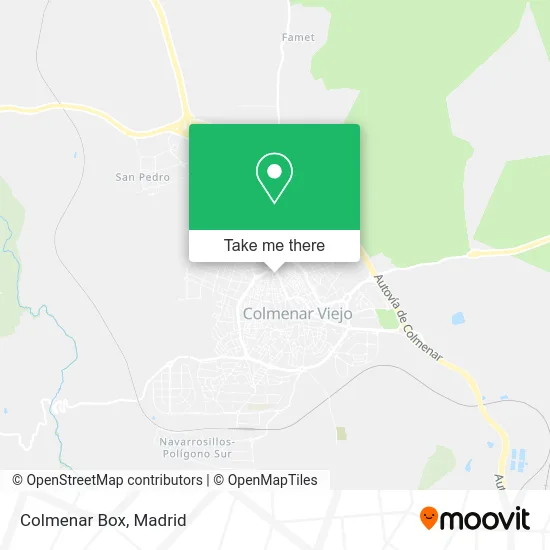 Colmenar Box map
