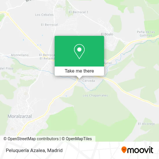 Peluquería Azalea map