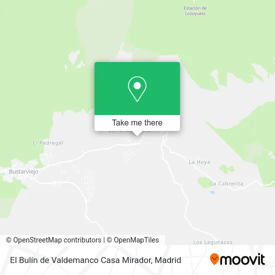 El Bulín de Valdemanco Casa Mirador map