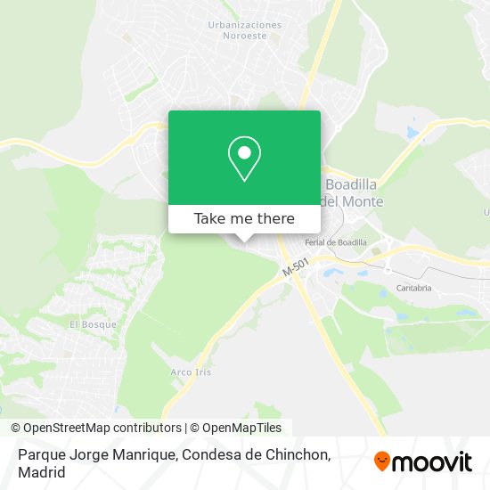 Parque Jorge Manrique, Condesa de Chinchon map