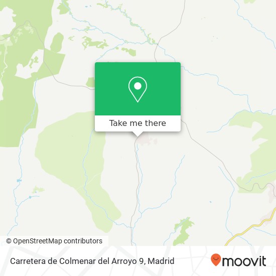 mapa Carretera de Colmenar del Arroyo 9