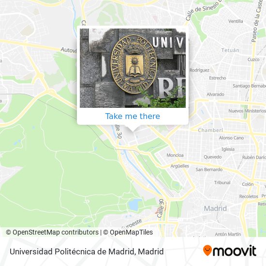 Universidad Politécnica de Madrid map