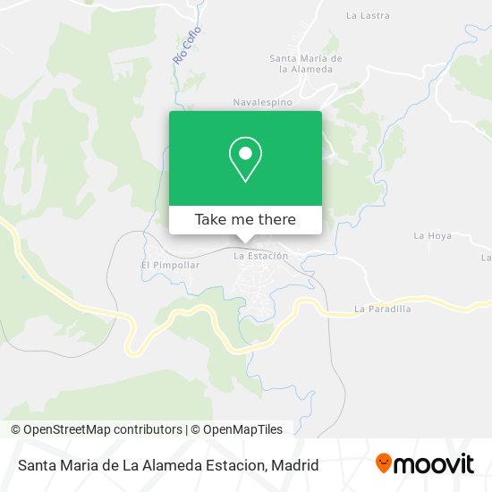 Santa Maria de La Alameda Estacion map