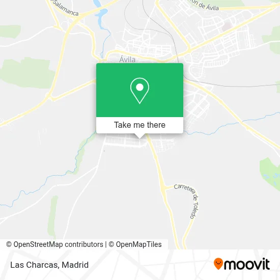 Las Charcas map