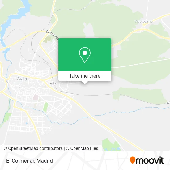 El Colmenar map