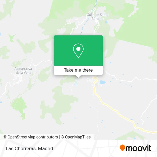 Las Chorreras map