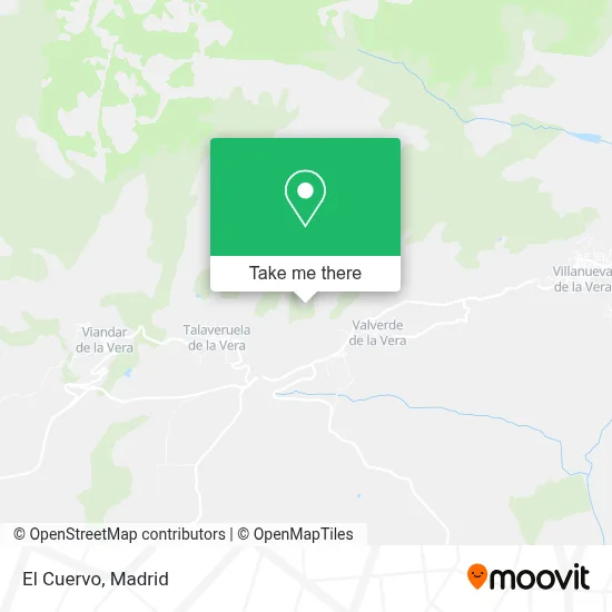 El Cuervo map