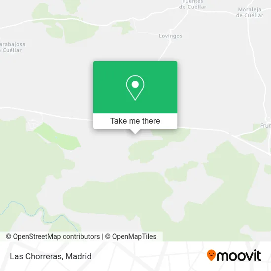 Las Chorreras map
