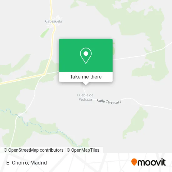 El Chorro map
