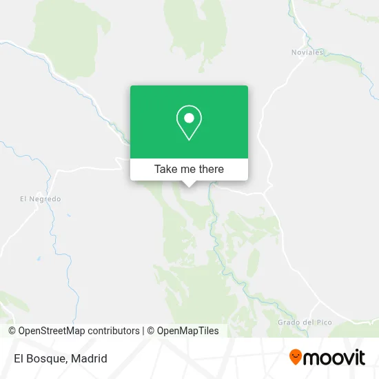 El Bosque map
