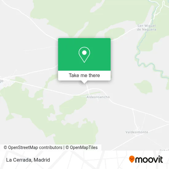 La Cerrada map
