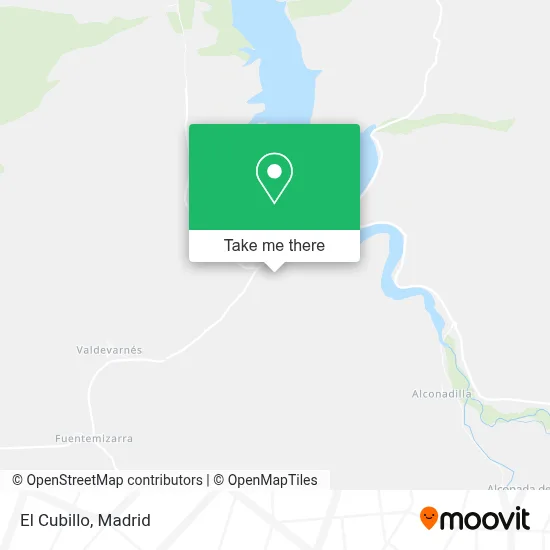 El Cubillo map