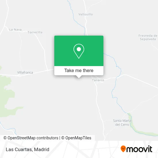 Las Cuartas map