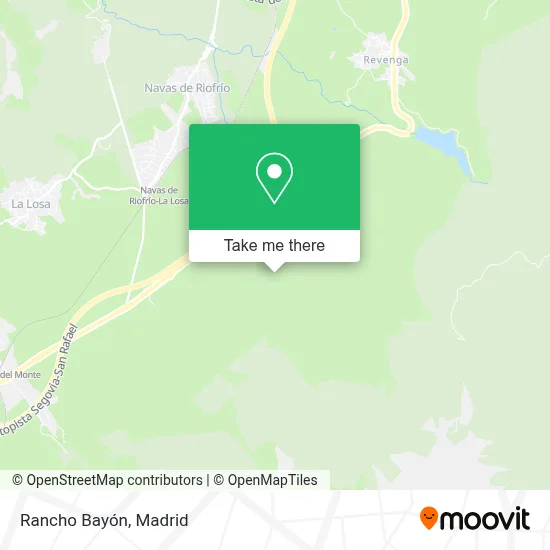 Rancho Bayón map