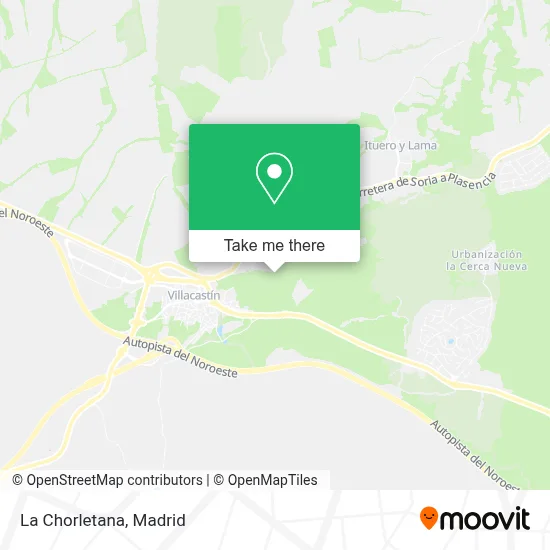 La Chorletana map