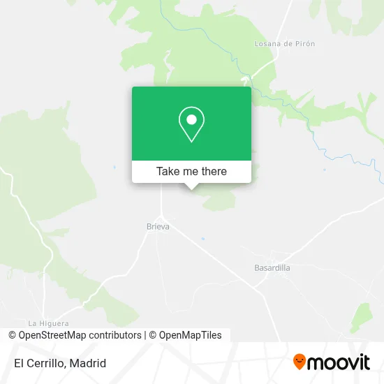 El Cerrillo map