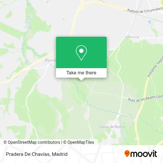 Pradera De Chavías map