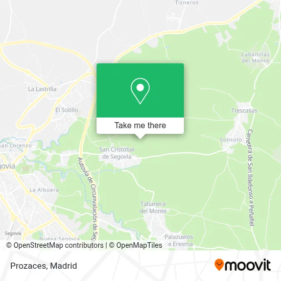 Prozaces map