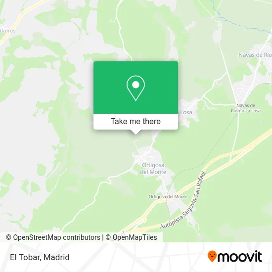 El Tobar map