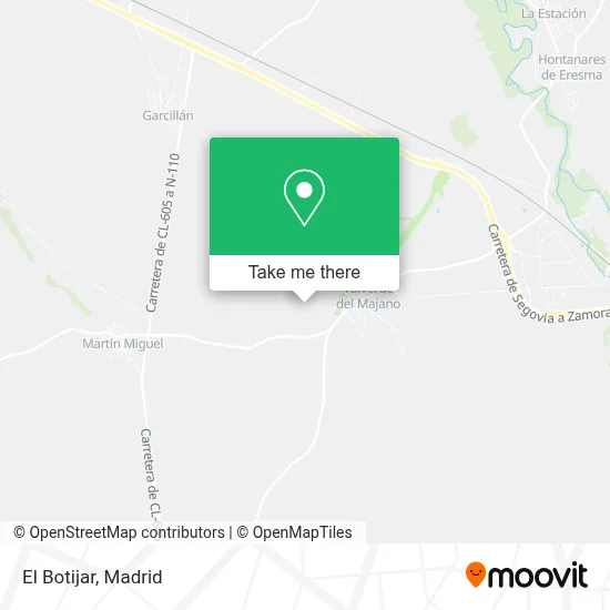 El Botijar map