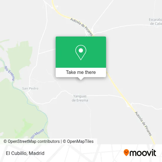 El Cubillo map