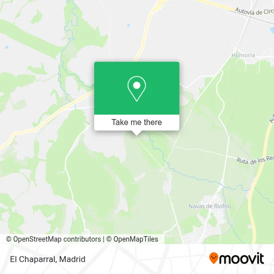 El Chaparral map