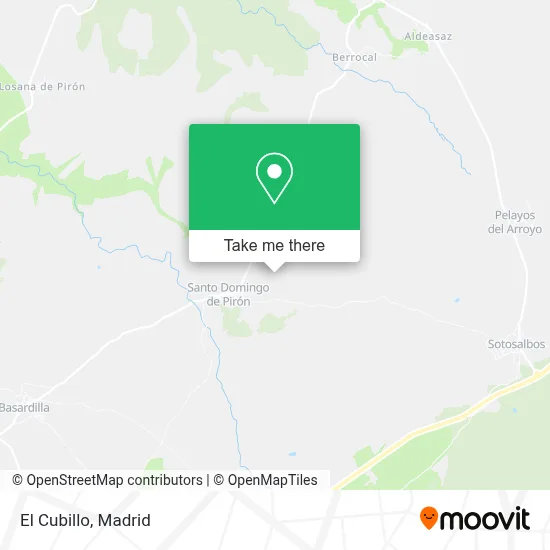 El Cubillo map