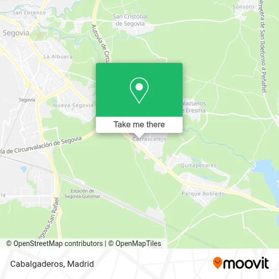 Cabalgaderos map