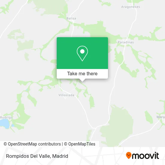 Rompidos Del Valle map