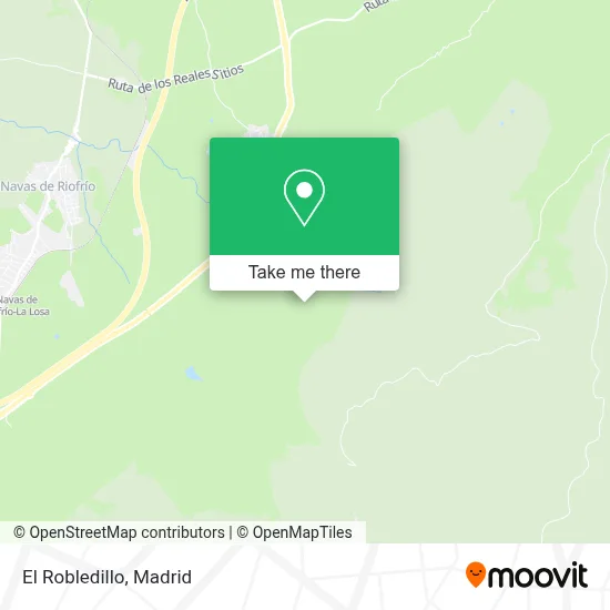 El Robledillo map