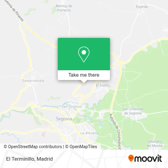 El Terminillo map