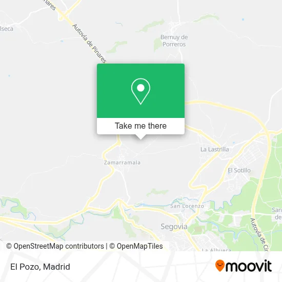 El Pozo map